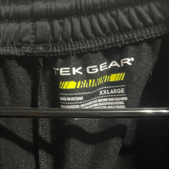 Tek Gear Black Joggers with Red Accents - Picture 2 of 9